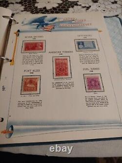 United States Stamp Collection In White Ace Album Late 1800s Forward. HUGE/HCV