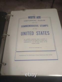 United States Stamp Collection In White Ace Historical Album 1893 To 1940. TOPS