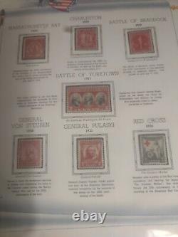 United States Stamp Collection In White Ace Historical Album 1893 To 1940. TOPS