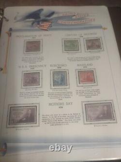 United States Stamp Collection In White Ace Historical Album 1893 To 1940. TOPS