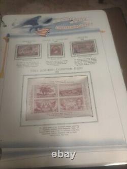 United States Stamp Collection In White Ace Historical Album 1893 To 1940. TOPS