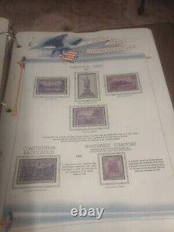 United States Stamp Collection In White Ace Historical Album 1893 To 1940. TOPS