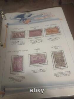 United States Stamp Collection In White Ace Historical Album 1893 To 1940. TOPS