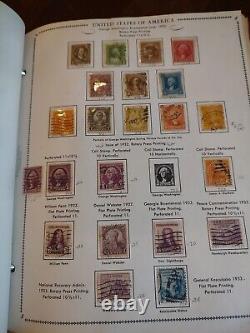 United States Stamp Collection In Whitman Perfect Vintage 1986 Album-value Plus