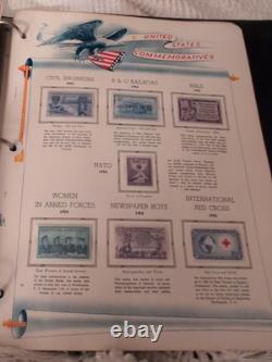 United States Stamp Collection Mint Never Hinged 1944 Fwd In Marquette Album A+