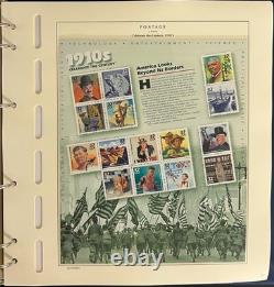 United States Stamp Collection Schaubek Album MNH 1998-1999 ZAYIX