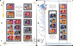 United States Stamp Collection in White Ace Album, 1993-1996 MNH in Mounts