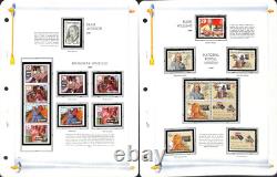 United States Stamp Collection in White Ace Album, 1993-1996 MNH in Mounts
