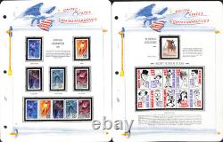 United States Stamp Collection in White Ace Album, 1993-1996 MNH in Mounts
