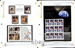 United States Stamp Collection in White Ace Album, 1993-1996 MNH in Mounts