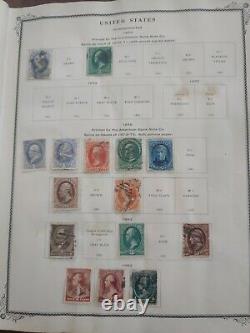 United States stamp collection in 1935 Scott album 1860s +. SERIOUS COLLECTORS