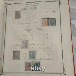 United States stamp collection in Old Scott album 1851 forward. Top of the line