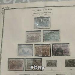 United States stamp collection in Old Scott album 1851 forward. Top of the line