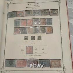 United States stamp collection in Old Scott album 1851 forward. Top of the line