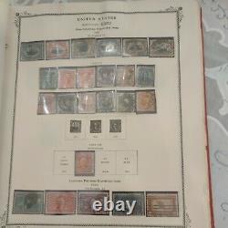 United States stamp collection in Old Scott album 1851 forward. Top of the line