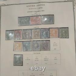 United States stamp collection in Old Scott album 1851 forward. Top of the line