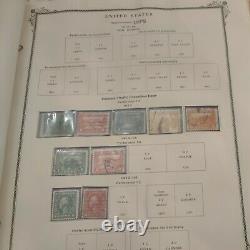 United States stamp collection in Old Scott album 1851 forward. Top of the line