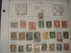 Unpicked CANADA Stamp Collection on Scott International album pages 1859