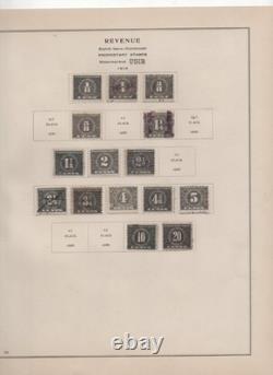 Us 1875-1898 Revenues Collection Of 120 Stamps On 6 Scott Album Pages