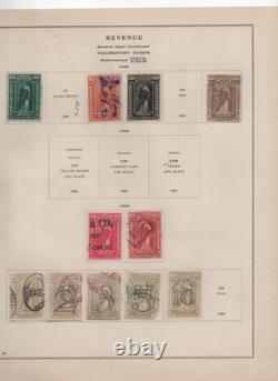 Us 1875-1898 Revenues Collection Of 120 Stamps On 6 Scott Album Pages