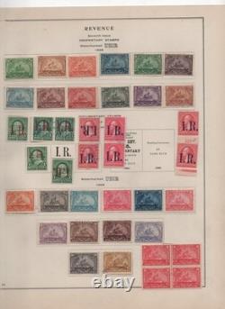 Us 1875-1898 Revenues Collection Of 120 Stamps On 6 Scott Album Pages