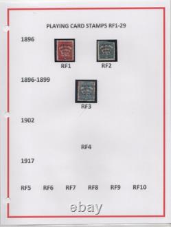 Us 1890-1941 Collection Of 46 Revenues On 14 Album Pages Includes Narcotics