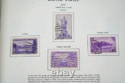 Us 1893-1989 Collection Of 1000+ Stamps Mint & Used Stored In Harris Album