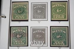 Us 1914-1954 Collection Of 140+ Wine Revenue Stamps Stored In White Ace Album