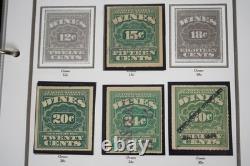 Us 1914-1954 Collection Of 140+ Wine Revenue Stamps Stored In White Ace Album