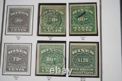 Us 1914-1954 Collection Of 140+ Wine Revenue Stamps Stored In White Ace Album