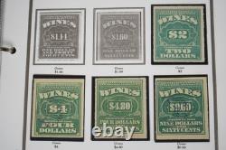 Us 1914-1954 Collection Of 140+ Wine Revenue Stamps Stored In White Ace Album