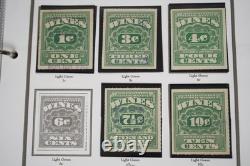Us 1914-1954 Collection Of 140+ Wine Revenue Stamps Stored In White Ace Album