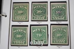 Us 1914-1954 Collection Of 140+ Wine Revenue Stamps Stored In White Ace Album