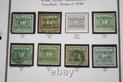 Us 1914-1954 Collection Of 140+ Wine Revenue Stamps Stored In White Ace Album