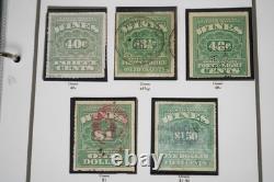 Us 1914-1954 Collection Of 140+ Wine Revenue Stamps Stored In White Ace Album