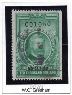 Us 1918-1952 Mystic Revenue Stamp Album Collection Of 125+ Used & Unused