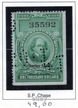 Us 1918-1952 Mystic Revenue Stamp Album Collection Of 125+ Used & Unused