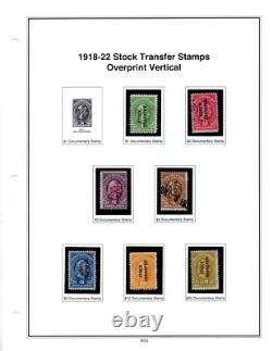 Us 1918-1952 Mystic Revenue Stamp Album Collection Of 125+ Used & Unused