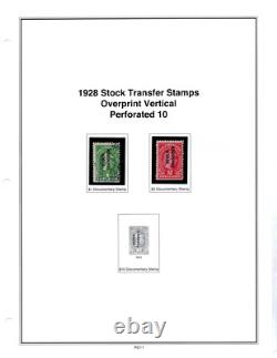 Us 1918-1952 Mystic Revenue Stamp Album Collection Of 125+ Used & Unused