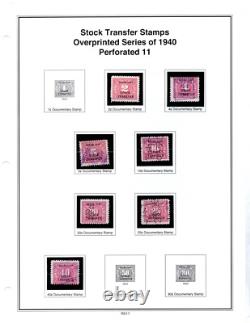 Us 1918-1952 Mystic Revenue Stamp Album Collection Of 125+ Used & Unused