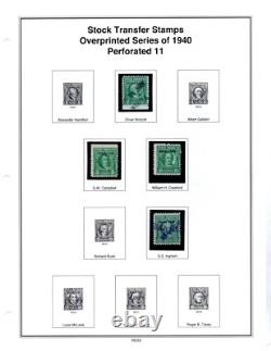 Us 1918-1952 Mystic Revenue Stamp Album Collection Of 125+ Used & Unused