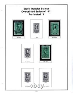 Us 1918-1952 Mystic Revenue Stamp Album Collection Of 125+ Used & Unused