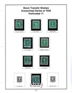 Us 1918-1952 Mystic Revenue Stamp Album Collection Of 125+ Used & Unused