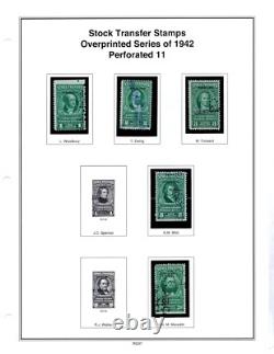 Us 1918-1952 Mystic Revenue Stamp Album Collection Of 125+ Used & Unused