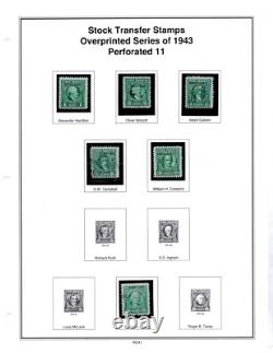 Us 1918-1952 Mystic Revenue Stamp Album Collection Of 125+ Used & Unused