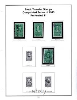 Us 1918-1952 Mystic Revenue Stamp Album Collection Of 125+ Used & Unused