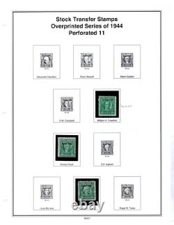 Us 1918-1952 Mystic Revenue Stamp Album Collection Of 125+ Used & Unused