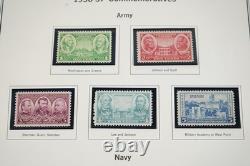 Us 1934-1984 Commemorative Collection Of 850+ Mnh Stamps F. V. $90+ In Album