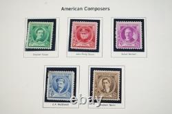 Us 1934-1984 Commemorative Collection Of 850+ Mnh Stamps F. V. $90+ In Album