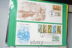 Us 1934-2010 Collection Of 80 Better Fdcs Album With Joint Issues & Hand Painted